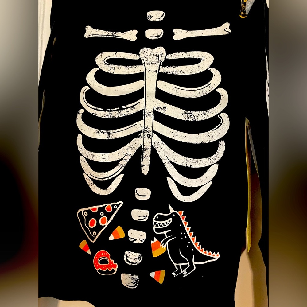 Cat & Jack Glow in the Dark Skeleton Long Sleeves - Size 6 NWOT - Picture 4 of 5